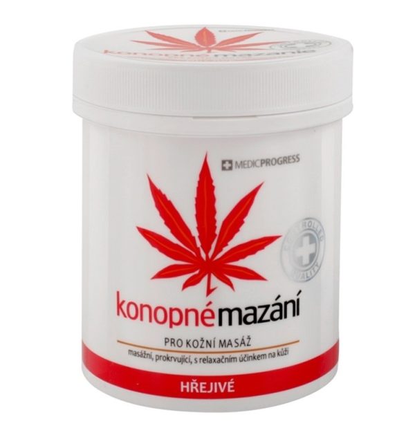 MedicProgress rozgrzewająca maść konopna 250 ml — czerwone opakowanie z 5% olejem konopnym