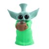Stehendes Baby Yoda Grün Star Wars Silikon Bongo - Silikon