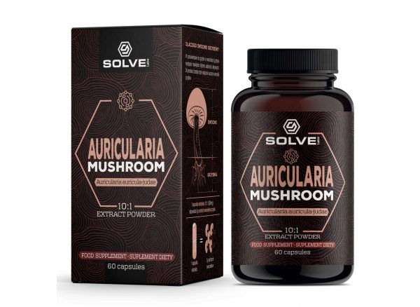 Auricularia (Uszak bzowy) 10:1 kapsułki SOLVE LABS - Kapsułki Auricularia (Uszak bzowy) 10:1 kapsułki SOLVE LABS - Kapsułki