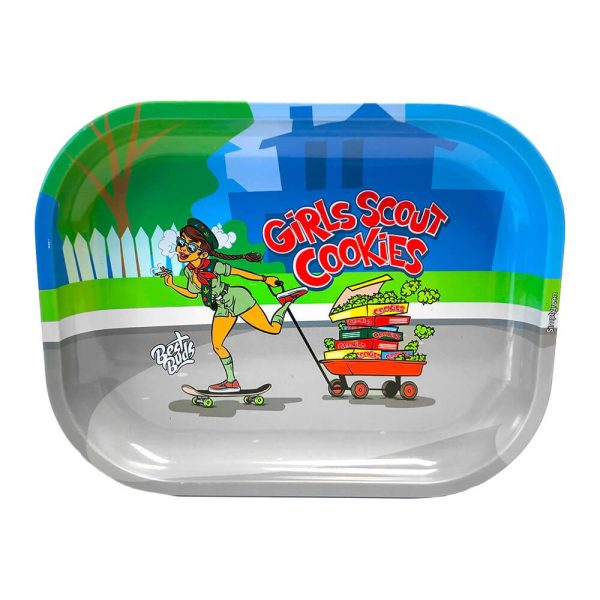 Best Buds Pudełko Metalowa Tacka do Skręcania z Przechowywaniem Girl Scout Cookies - Tacki