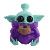 Bongo silikonowe Baby Yoda Fioletowy Grogu Star Wars - Silikonowe