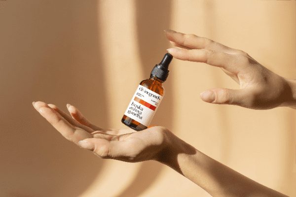 Boska Ashwagandha Ekstrakt Divine Goods Krople 50ml Boska Ashwagandha — etykieta produktu Divine Goods 50 ml