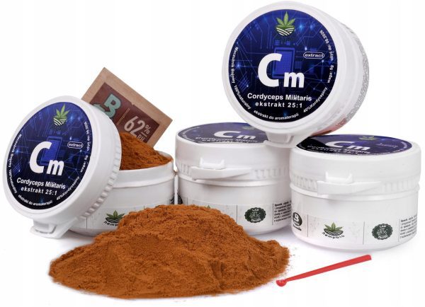 CORDYCEPS MILITARIS EKSTRAKT 25:1 Maczużnik Bojowy 40% Kordycepiny Libido - Zioła CORDYCEPS MILITARIS EKSTRAKT 25:1 Maczużnik Bojowy 40% Kordycepiny Libido - Zioła