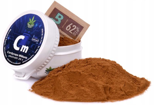 CORDYCEPS MILITARIS EKSTRAKT 25:1 Maczużnik Bojowy 40% Kordycepiny Libido - Zioła CORDYCEPS MILITARIS EKSTRAKT 25:1 Maczużnik Bojowy 40% Kordycepiny Libido - Zioła