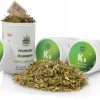 Premium Cannabidiol Hanftee – Natürliche Entspannung und Unterstützung der Gesundheit, 100% Premium-Trockentee 50 g – eine klassische Hanfmischung mit sekundären Pflanzenstoffen in Nahaufnahme
