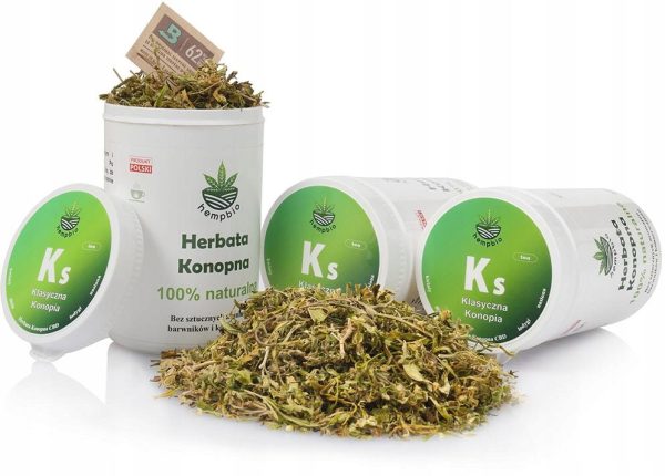 Premium Cannabidiol Hanftee – Natürliche Entspannung und Unterstützung der Gesundheit, 100% Premium-Trockentee 50 g – eine klassische Hanfmischung mit sekundären Pflanzenstoffen in Nahaufnahme