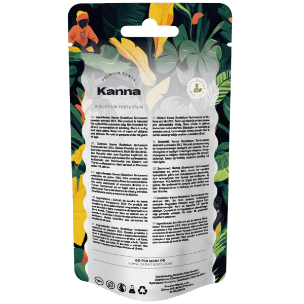 Kanna (Sceletium Tortuosum) Ekstrakt w proszku 20:1 - 5G - Zioła