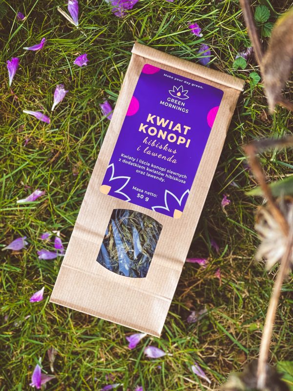 KWIAT KONOPI hibiskus i lawenda GreenMornings - Herbaty