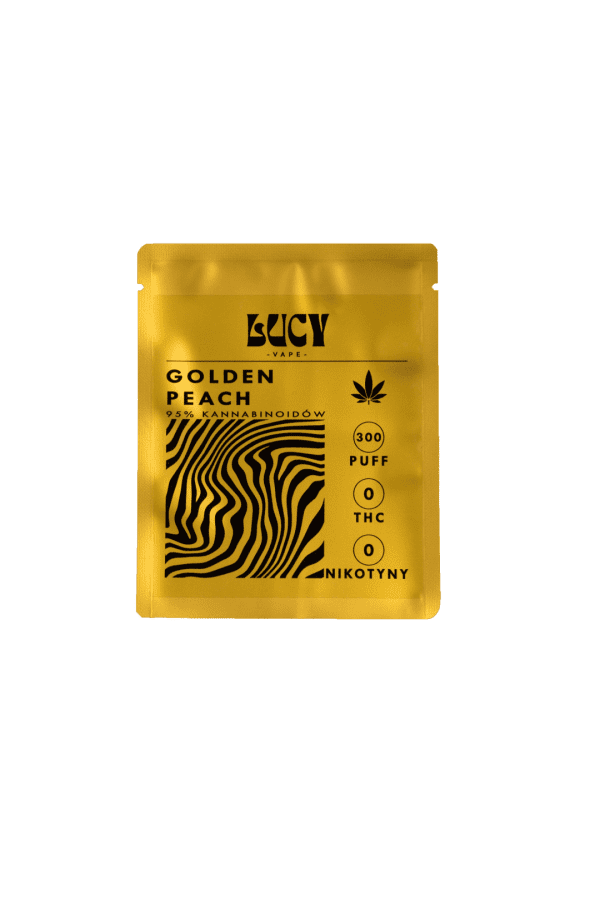 LUCY GOLDEN PEACH Vape Disposable Vaporizer 950mg 2ML - Disposable