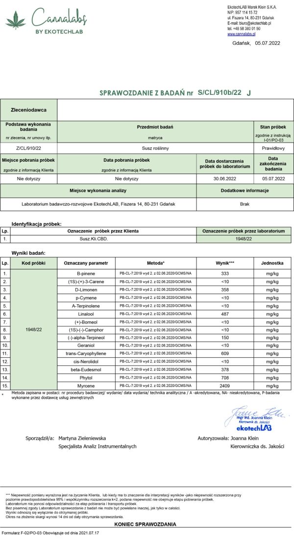 Mars - CBD Hemp ~ 9% - Hemp Buch