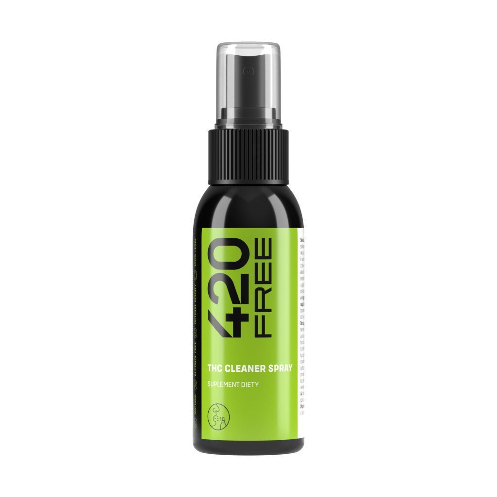 420FREE Cleaner Spray in mint variant - bottle with a spray nozzle for oral use