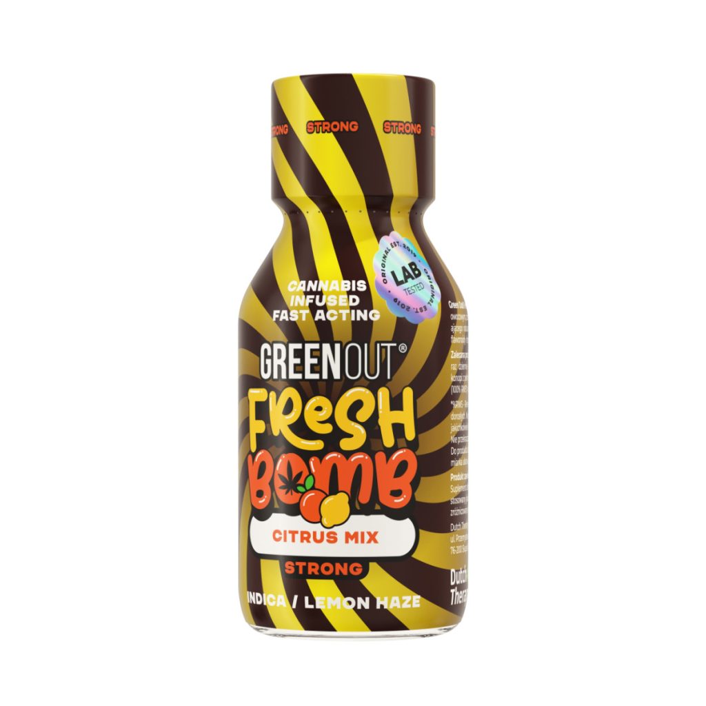 Green Out Fresh Bomb Citrus Mix - butelka 100 ml cytrusowego shotu konopnego