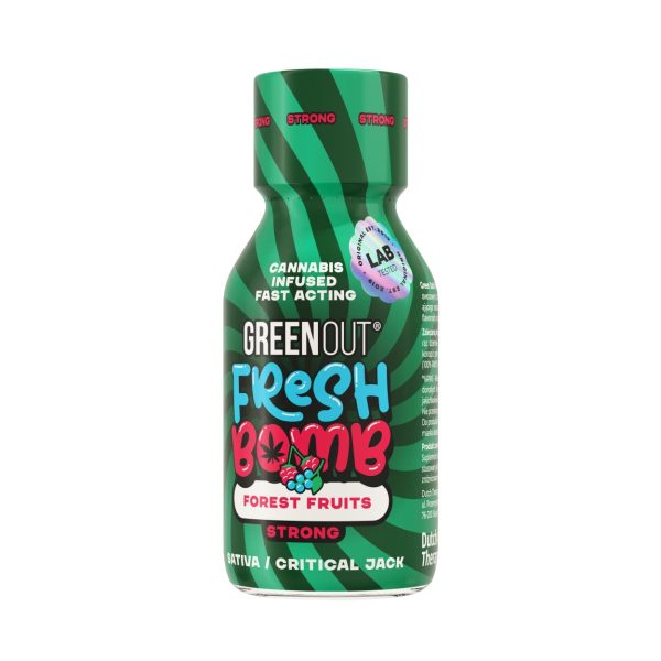 Olejek konopny forest fruits Green Out Fresh Bomb — shot 100 ml, drugie ujęcie produktu konopnego