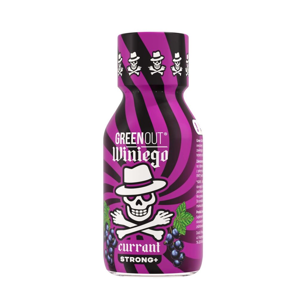 Green Out Winiego - butelka 100 ml shotu konopnego o smaku czarnej porzeczki