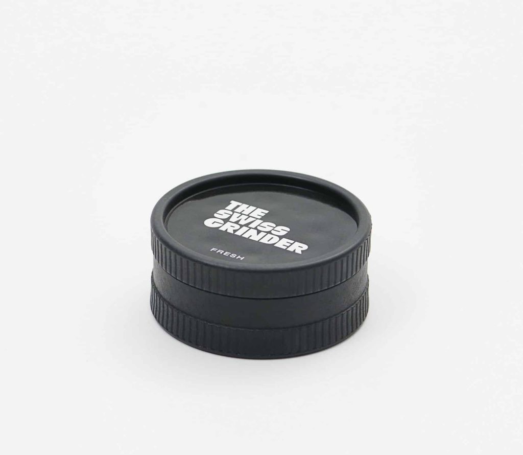 Bestsellery Swiss Grinder Fresh - dwuczęściowy młynek o średnicy 55 mm z plastiku konopnego, widok z góry