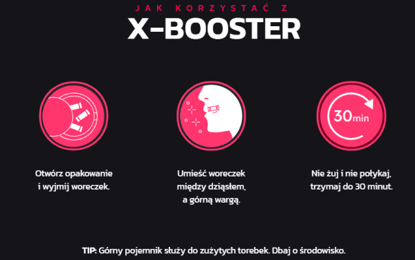X-booster Energy-Beutel Bubble Gum 40 mg SNUS - Beutel