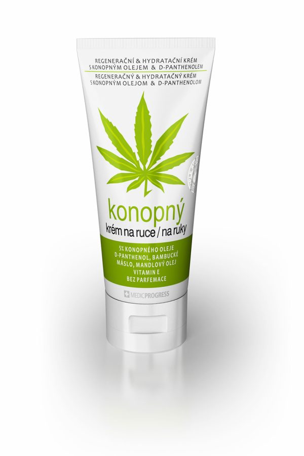 Medicprogress krem do rąk — produkt konopny ubucha.pl Medicprogress krem do rąk konopny 100 ml — opakowanie z 5% oleju konopnego, masłem shea i D-pantenolem