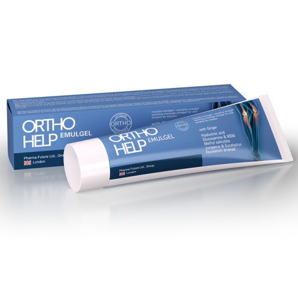 Orthohelp duo effect maść 100 ml OrthoHelp Duo Effect maść emulgel 100 ml — opakowanie z imbirem, skrzypem polnym i kwasem hialuronowym