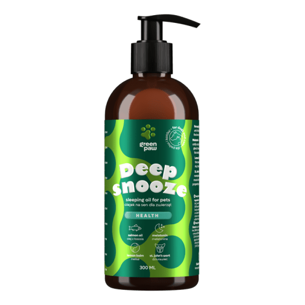 GreenPaw Deep Snooze — produkt konopny ubucha.pl Olejek Deep Snooze Green Paw — naturalny preparat dla pupila, opakowanie Cosma