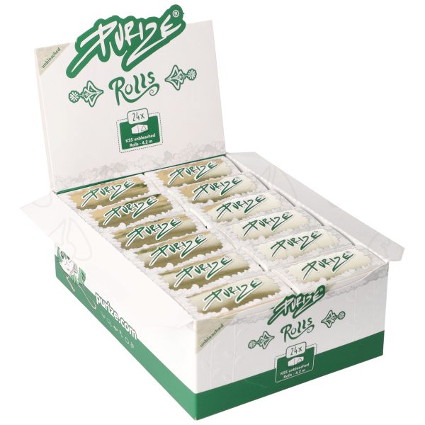 Bibułka w rolce Purize Brown Rolls brązowa 4,2 m Purize Brown Rolls: rozwinięta brązowa bibułka w rolce z niebielonych włókien