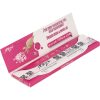 Bibułki Purize Pink Papers King Size Slim różowe Purize Pink Papers KS Slim: pojedyncza różowa bibułka King Size Slim, ujęcie z bliska
