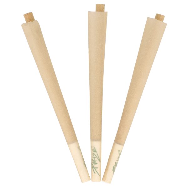 Bibułki Purize Pre-Rolled Cones XTRA Slim 3 szt Purize Pre-Rolled Cones XTRA Slim: opakowanie z 3 stożkami i filtrami węglowymi