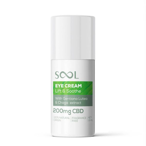 Krem pod oczy Lift & Soothe 200 mg kannabidiolu 15ml Reakiro Lift Soothe krem pod oczy z 200 mg kannabidiolu 15 ml — opakowanie kosmetyku do skóry wokół oczu