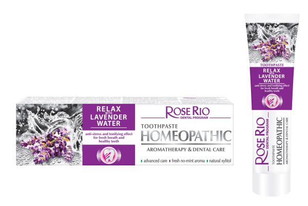 Rose Rio Relax Lavender Water: pasta do zębów z wodą lawendową w tubce 65 ml