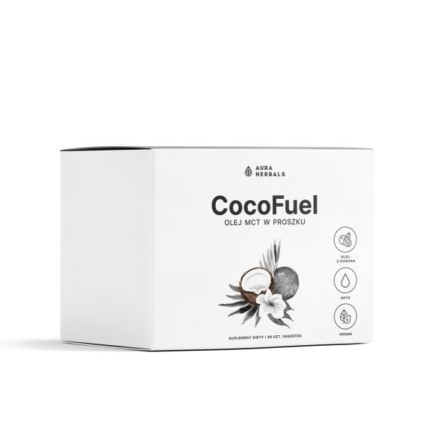 Coco Fuel olej MCT w proszku Aura Herbals, 30 saszetek po 7000 mg