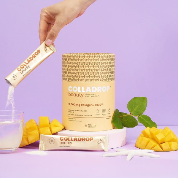 Colladrop® Beauty, collagen HMG™ 10000 mg, mango, 30 sachets - Collagen