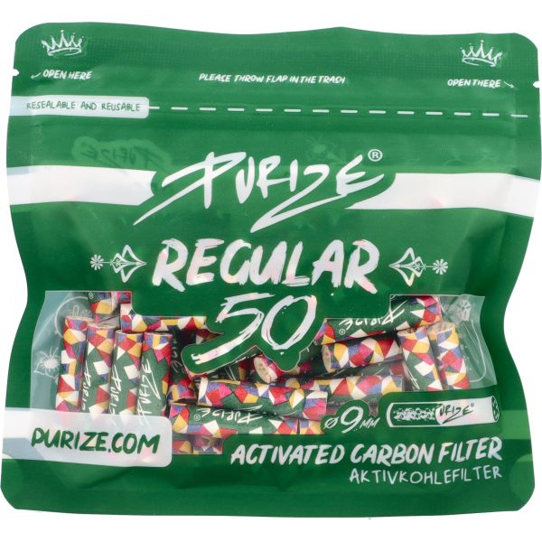 Purize Regular All Color — kolorowe filtry 9 mm rozsypane, ujęcie z bliska