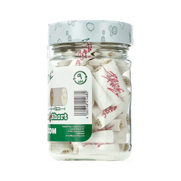 Kohlefilter Purize REGULAR SHORT Größe Glas 60 Stück Ø 9 mm - Filter