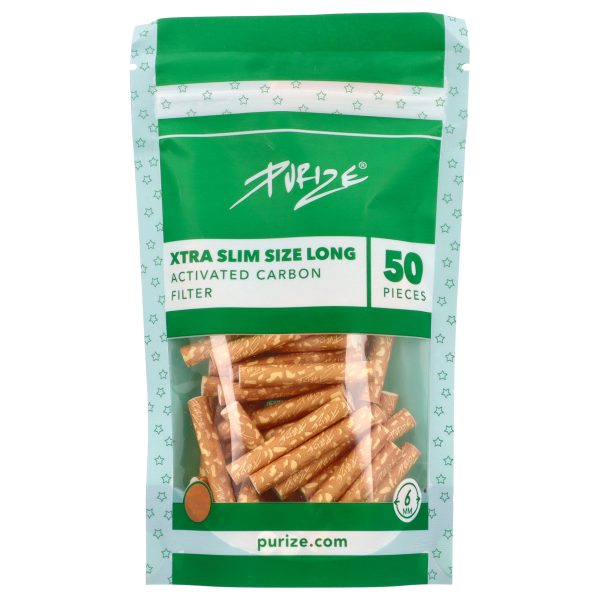 Purize SPY XTRA Long Kohlefilter 6 mm Durchmesser 40 mm lang 50 Stk. - Filter