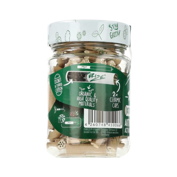 Filtry węglowe Purize XTRA Slim 100 szt. ORGANIC śr. 6 mm - Filtry