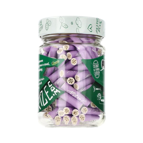 Filtry węglowe Purize XTRA Slim LILAC słoik 100 szt. śr. 6 mm - Filtry