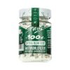 Purize XTRA Slim White Carbon Filters 100 pcs. Diameter 6 mm - Filters Purize XTRA Slim White filters 100 pcs 6 mm — white filters in a glass jar, activated coconut charcoal