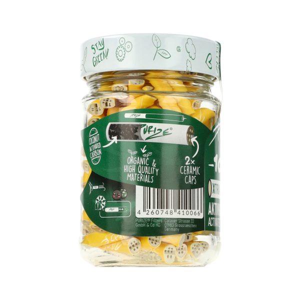 Filtry węglowe Purize XTRA Slim Yellow 100 szt. śr. 6 mm - Filtry