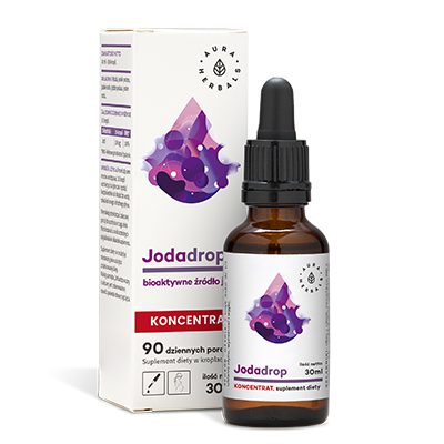 Jodadrop, bioaktywne źródło jodu, koncentrat, krople 30 ml - Minerały Jodadrop, bioaktywne źródło jodu, koncentrat, krople 30 ml - Minerały