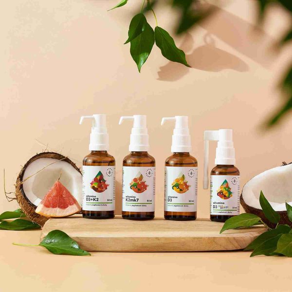Witamina D3 Vegan dla dzieci, aerozol 30 ml Spray witamina D3 vegan dla dzieci: ujęcie etykiety