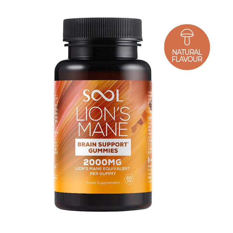 SOOL Lion's Mane Vegan Gummies - package of 60 pieces with extract from lion's mane mushroom