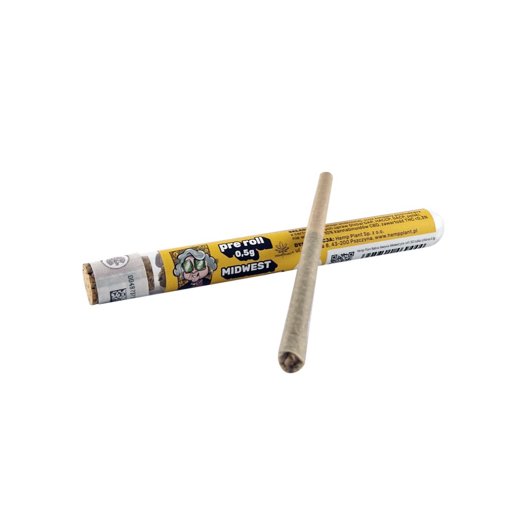 Babcia Marysia Midwest - gotowy preroll konopny 0,5 g w opakowaniu jednostkowym