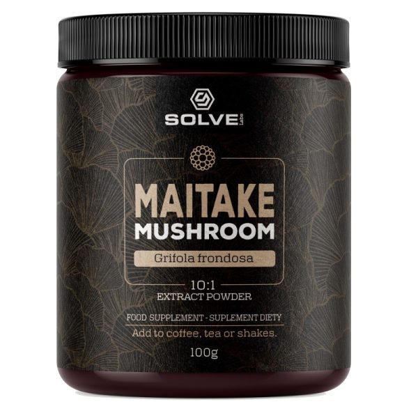 Maitake (Żagwica listkowata) 10:1 Mushroom Powder SOLVE LABS - Adaptogeny