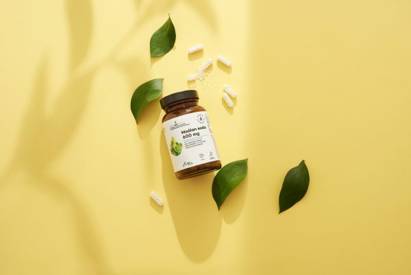 Kapsułki maślan sodu 600 mg: ujęcie etykiety z dawkowaniem