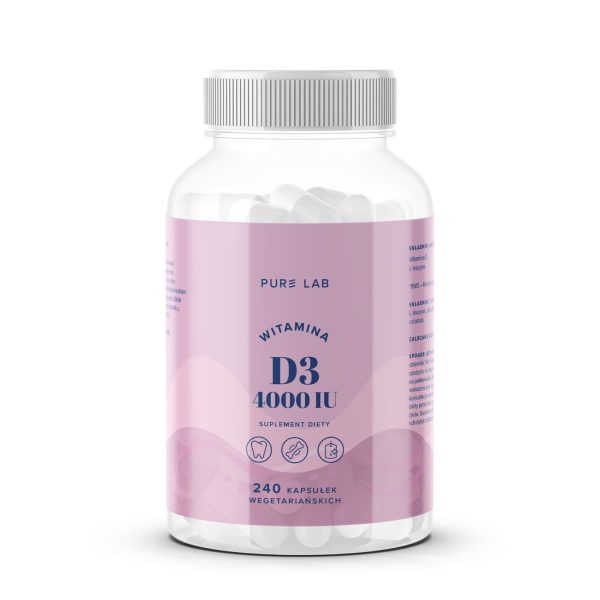 Pure Lab Vitamin D3 4000 IU – capsules, packaging of 240 pieces