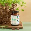 Mój Cholesterol, prawidłowy poziom, kapsułki 60 szt Kapsułki z czerwonym ryżem i reishi: słoik Aura Herbals 60 szt, ujęcie z bliska