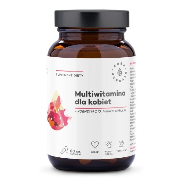 Multiwitamina dla kobiet Aura Herbals: mikrokapsułki, opakowanie 60 sztuk