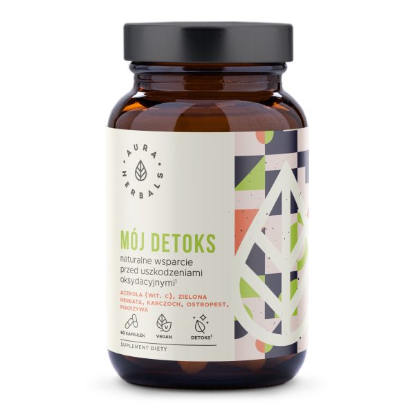 Mój Detoks Aura Herbals, 60 wegańskich kapsułek z karczochem i ostropestem