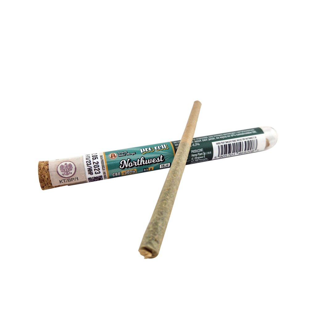 Babcia Marysia Northwest - pojedynczy preroll konopny 0,5 g w opakowaniu jednostkowym