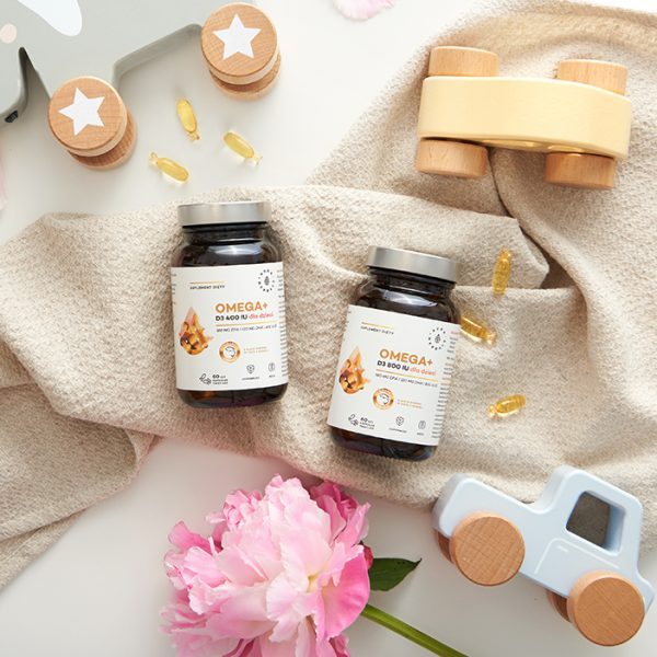 Omega+ Vitamin D3 800 IU für Kinder, Twist-off Kapseln 60 Stück Omega+ D3 800 IE Drehverschlusskapsel – eine praktische Darreichungsform für Kinder ab 1 Jahr
