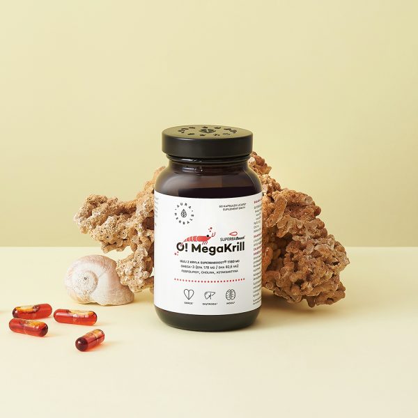 OMegaKrill, olej z kryla 1180 mg, kapsułki 60 szt Kapsułka Licaps OMegaKrill: olej z kryla antarktycznego z astaksantyną